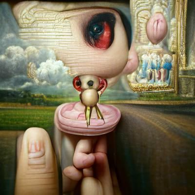 Surreal Dreamscape in Pop Surrealist Style