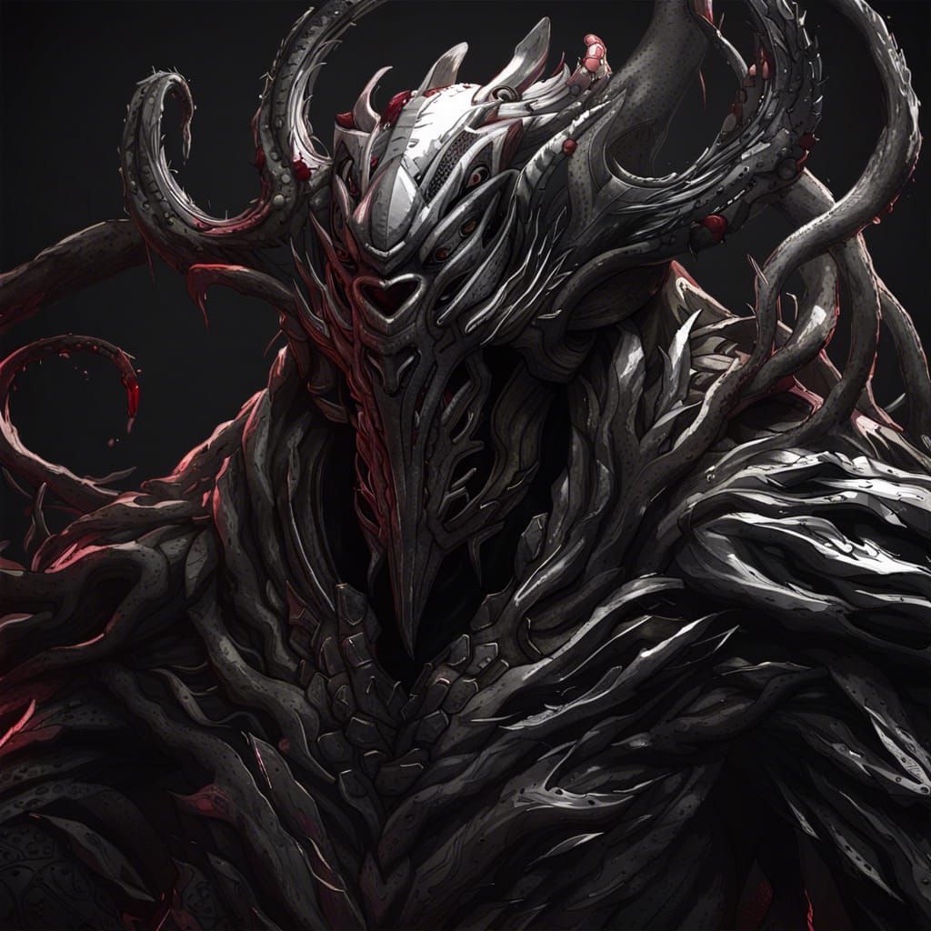 Parasite-Infected Tentacle Face in Tactical Armor