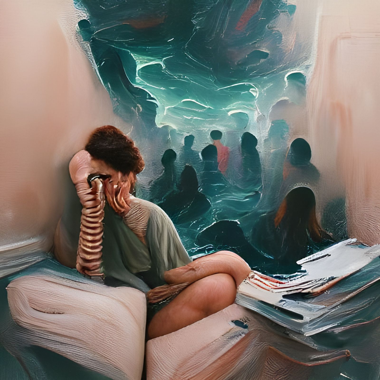 Anxiety: An Oil Painting by James Gurney