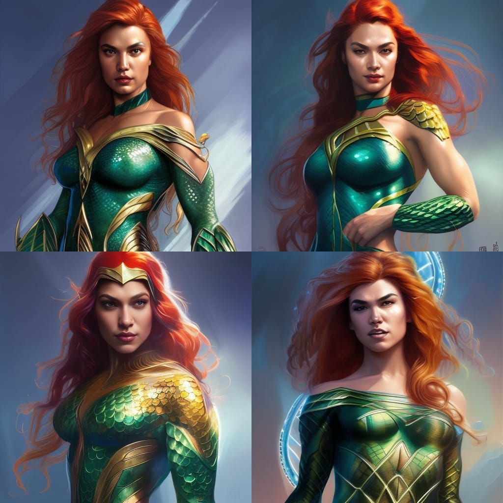 Mera Portrait in New 52 Costume