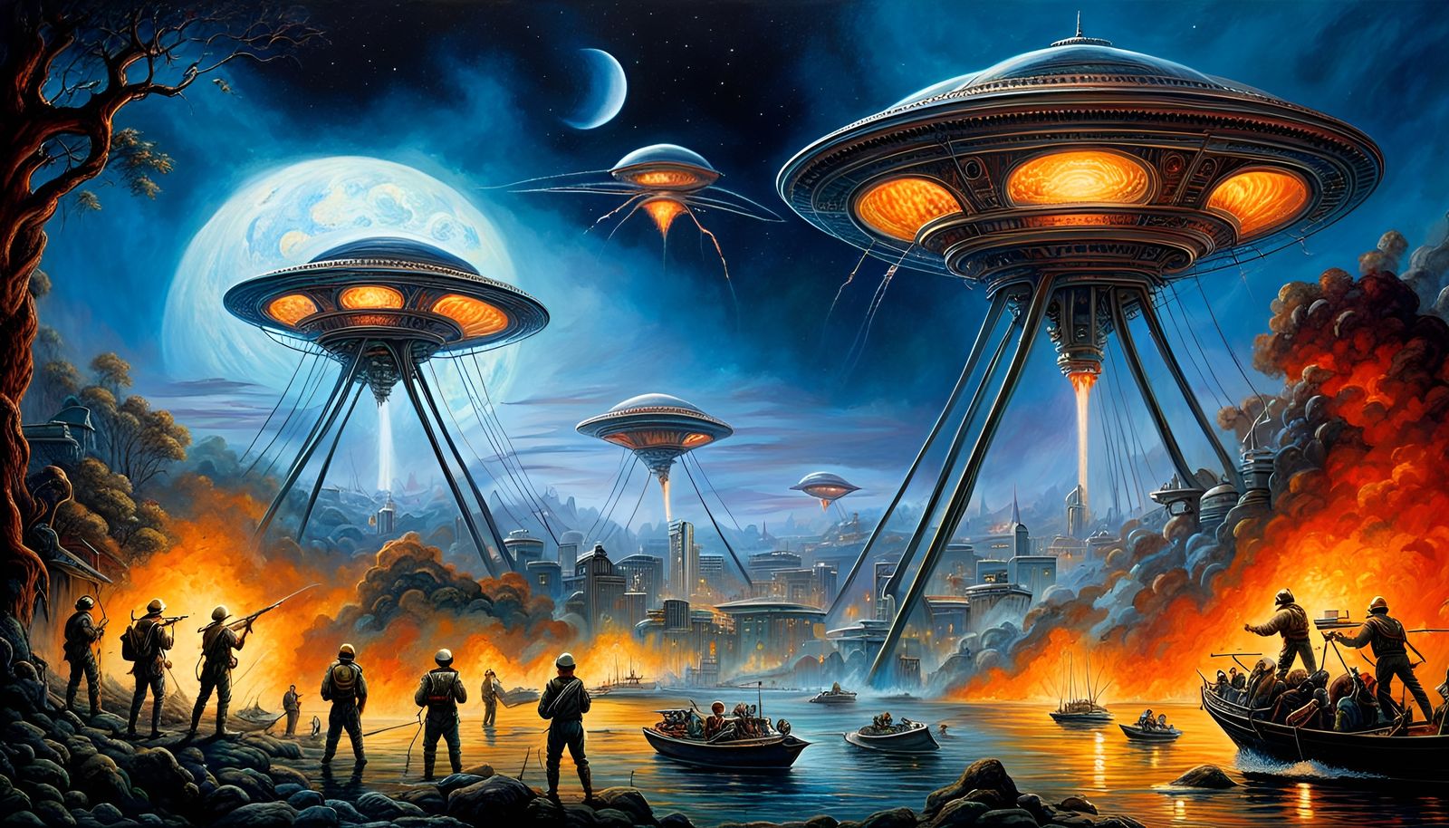 War of the Worlds: Hyperrealistic Alien Invasion