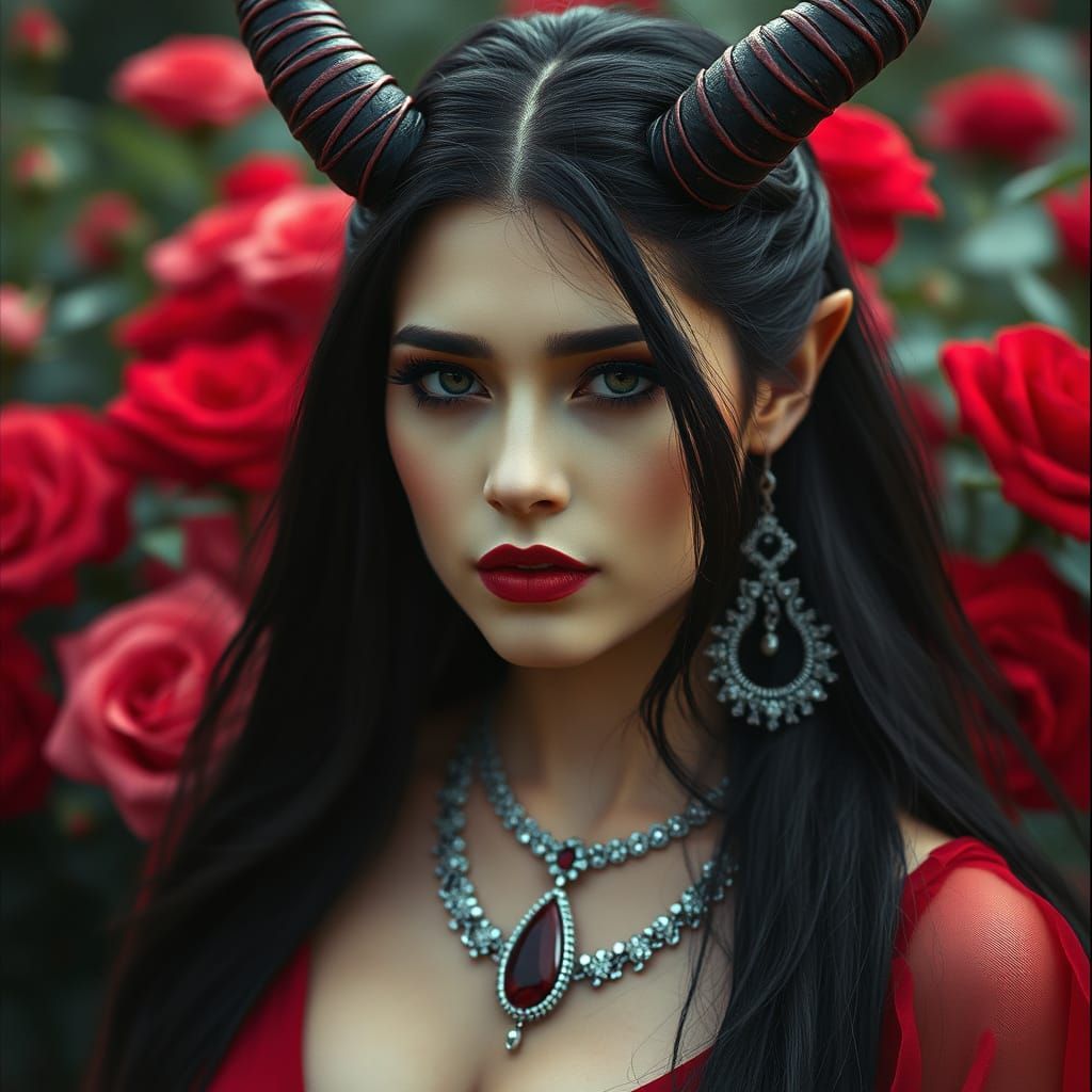 Goddess of Ancient Lore in Cinematic Elegance