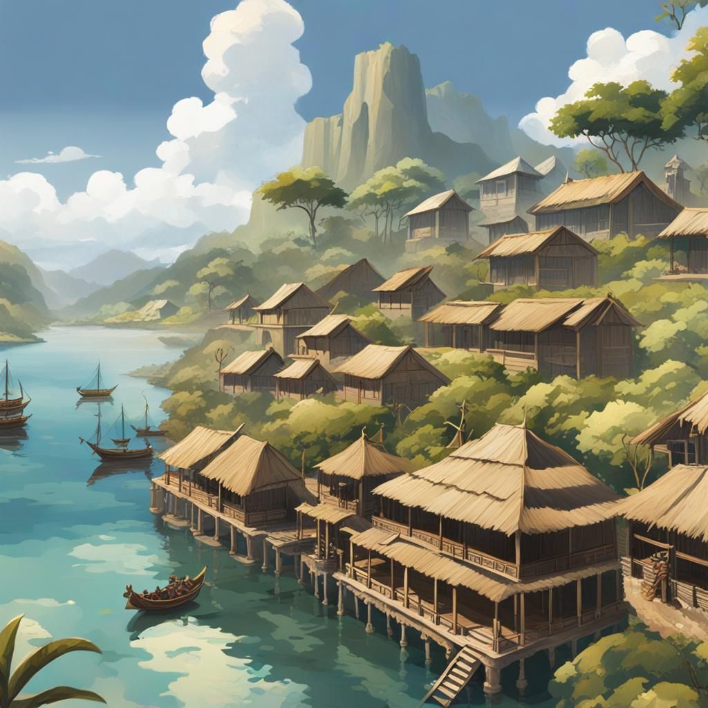 Mystical Pre-Colonial Philippine City on Stilts