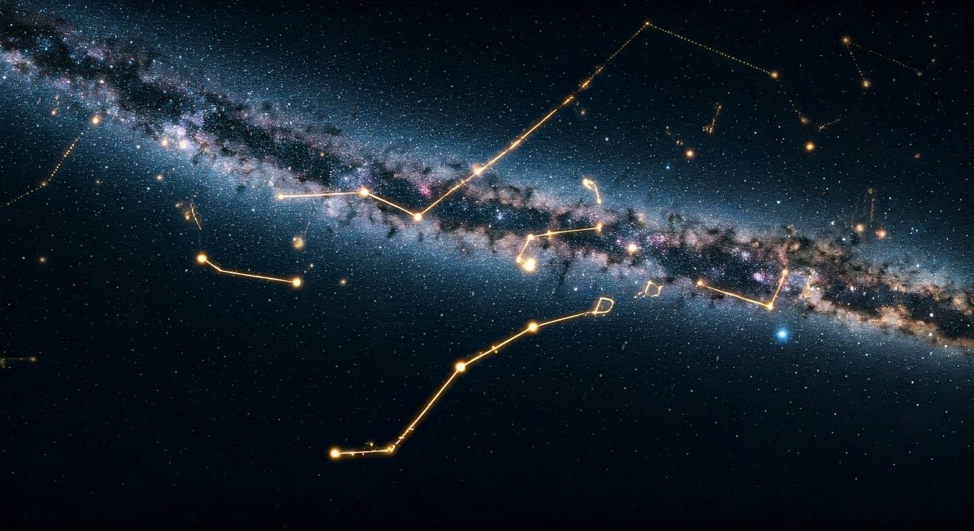 Musical Constellations Light Up Starry Night Sky