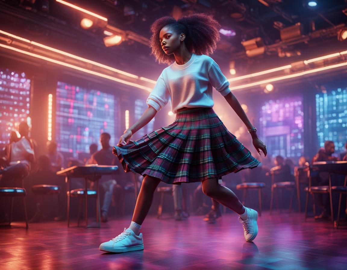 Woman Dancing in Club, Cinematographic Scene