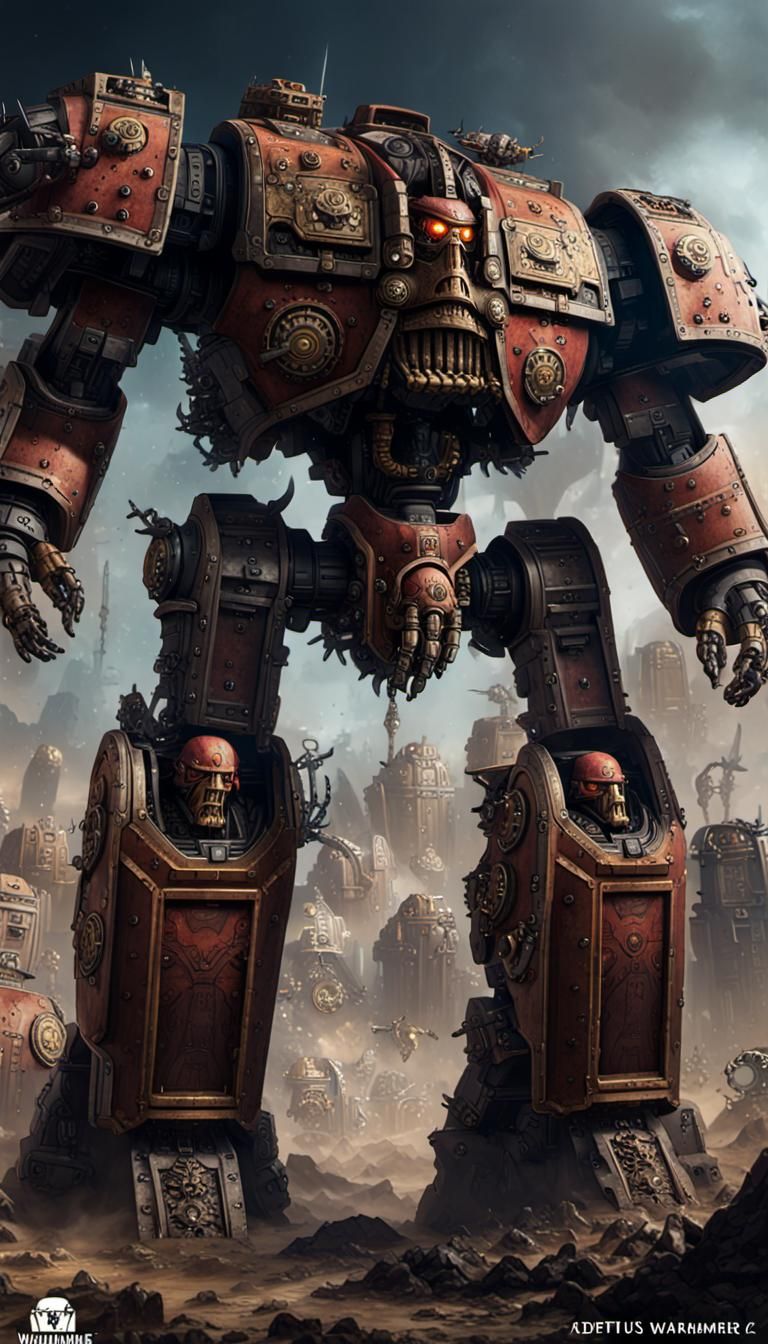 Warhammer 40K Warlord Titan: Detailed Matte Painting