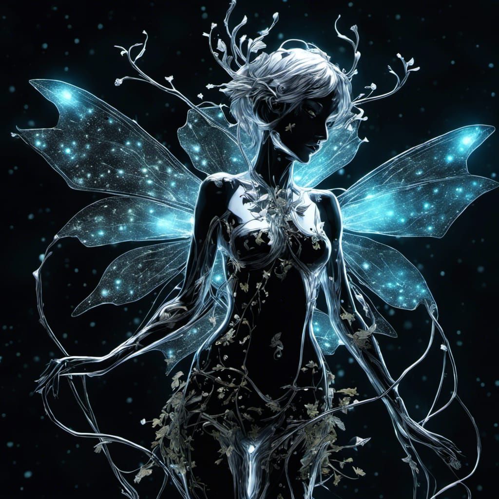Bioluminescent Fairy Constellation Art