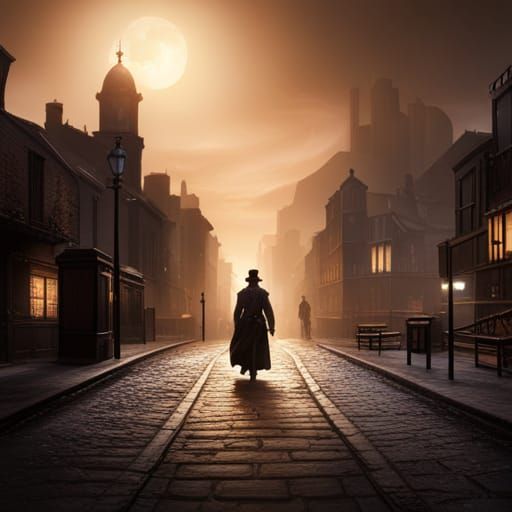 Jack the Ripper: Detailed Matte Painting in Deep Color