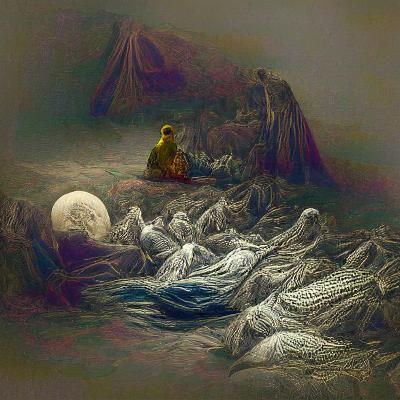 Sad Clown Portrait in Black and White