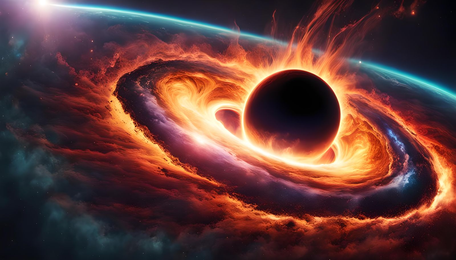 Earth and Black Hole in Space After Supernova
