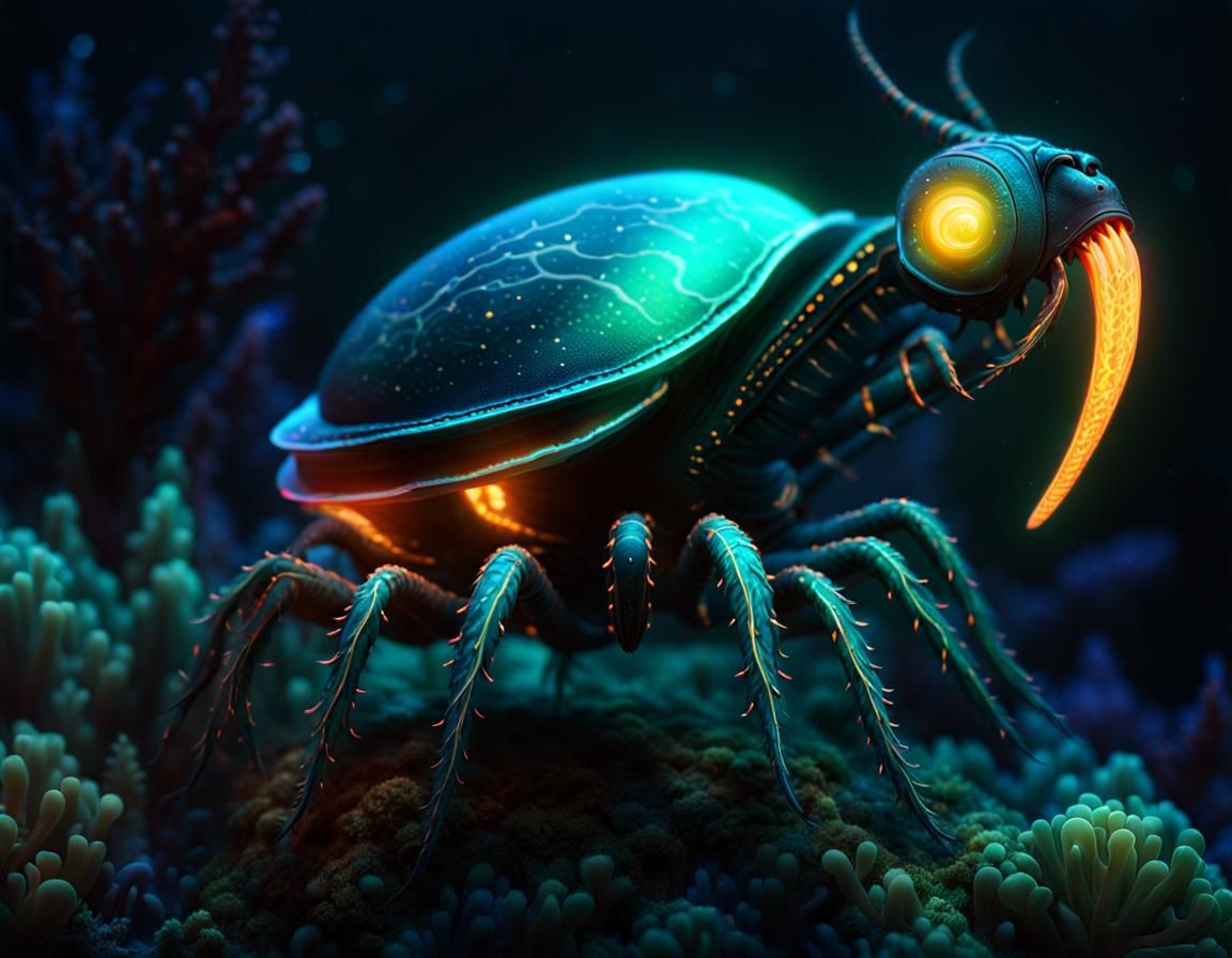 Bioluminescent Bridion: Mythical Deep Sea Creature