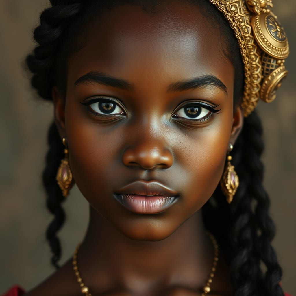 Renaissance Princess Portrait in Vivid Detail