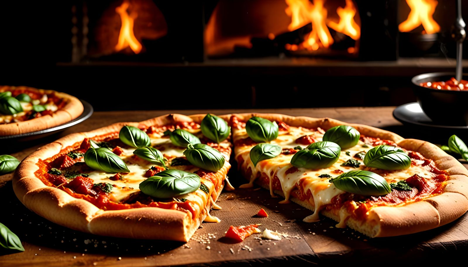 Triangle Italian Pizza: High-Definition Detail