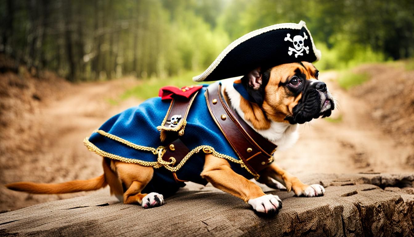 Dog as a pirate