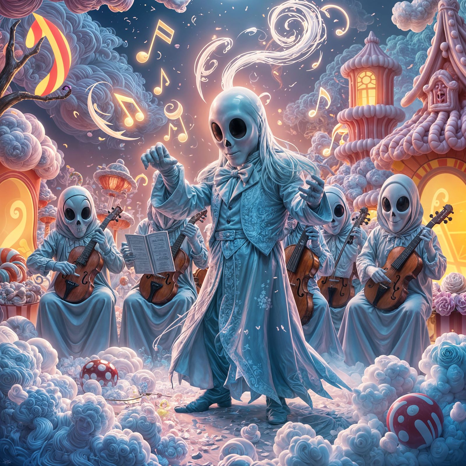 Whimsical Candyland Conductor Orchestrates Vintage Harmony