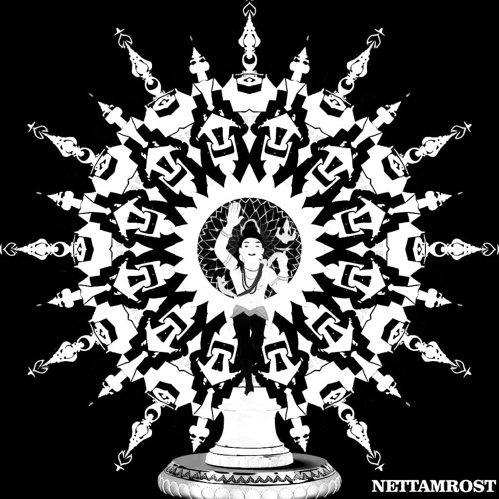 lino print cut style  of Shiva holding trident as  ancient  ...