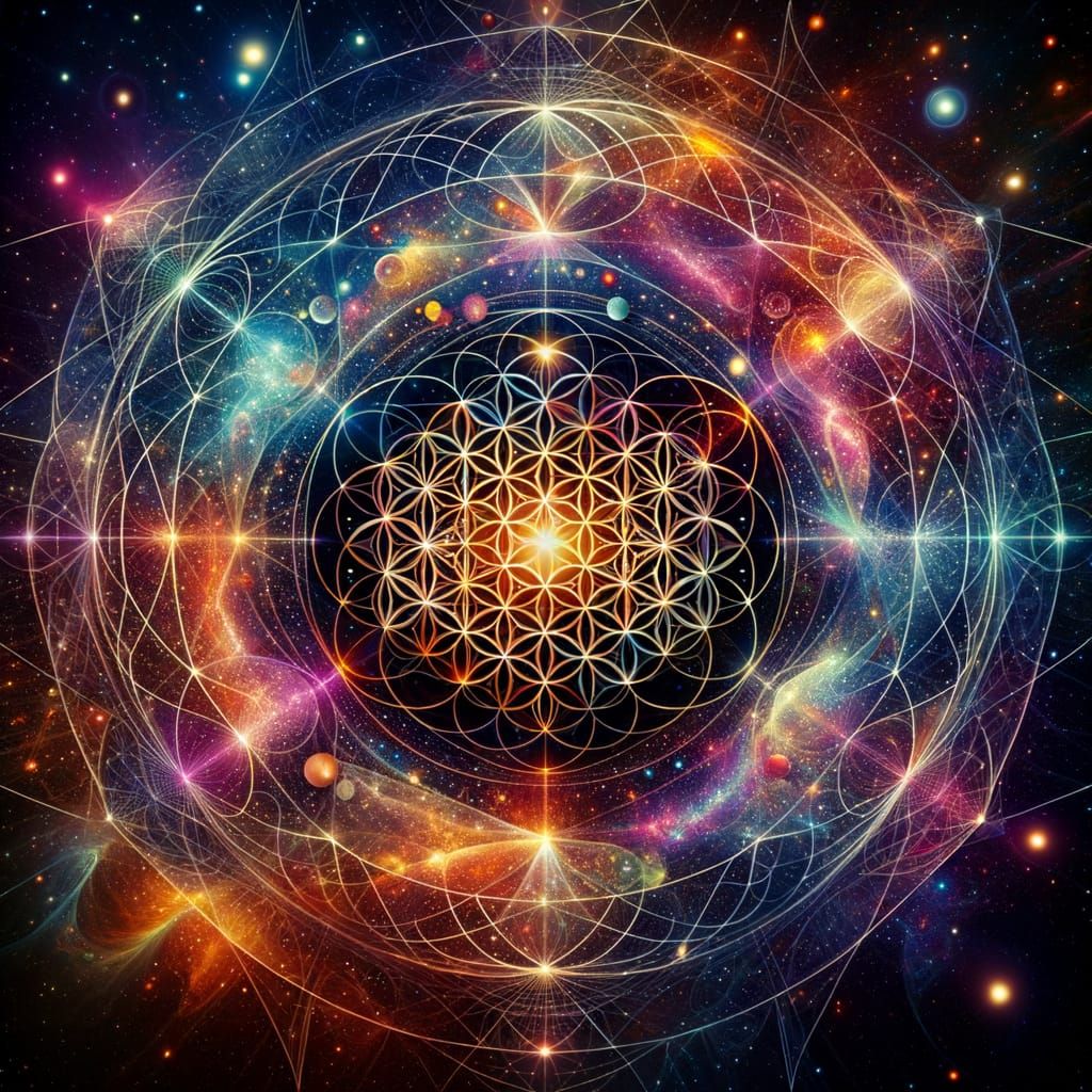 Sacred Geometry in Cosmic Creation
