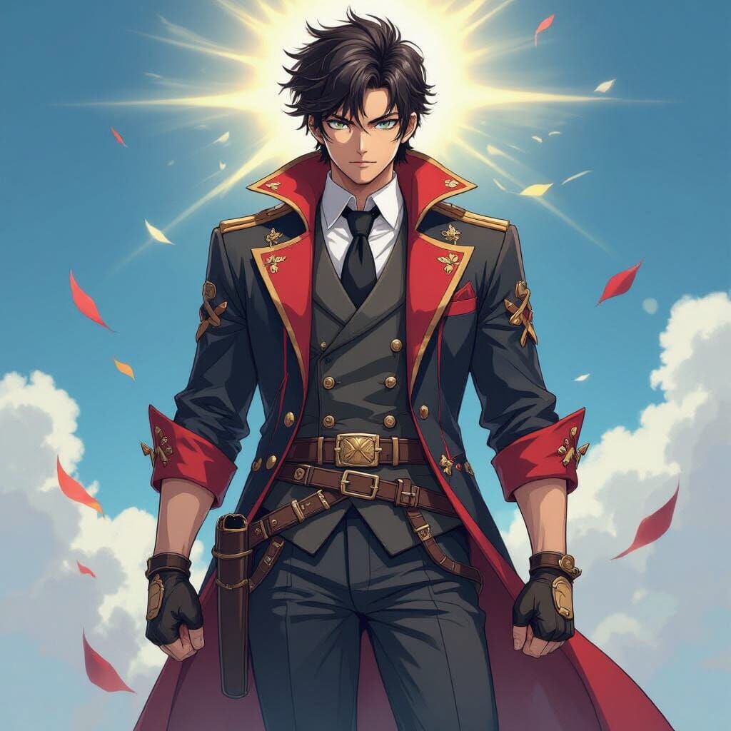 Anime-Style Ben in Heroic Pose