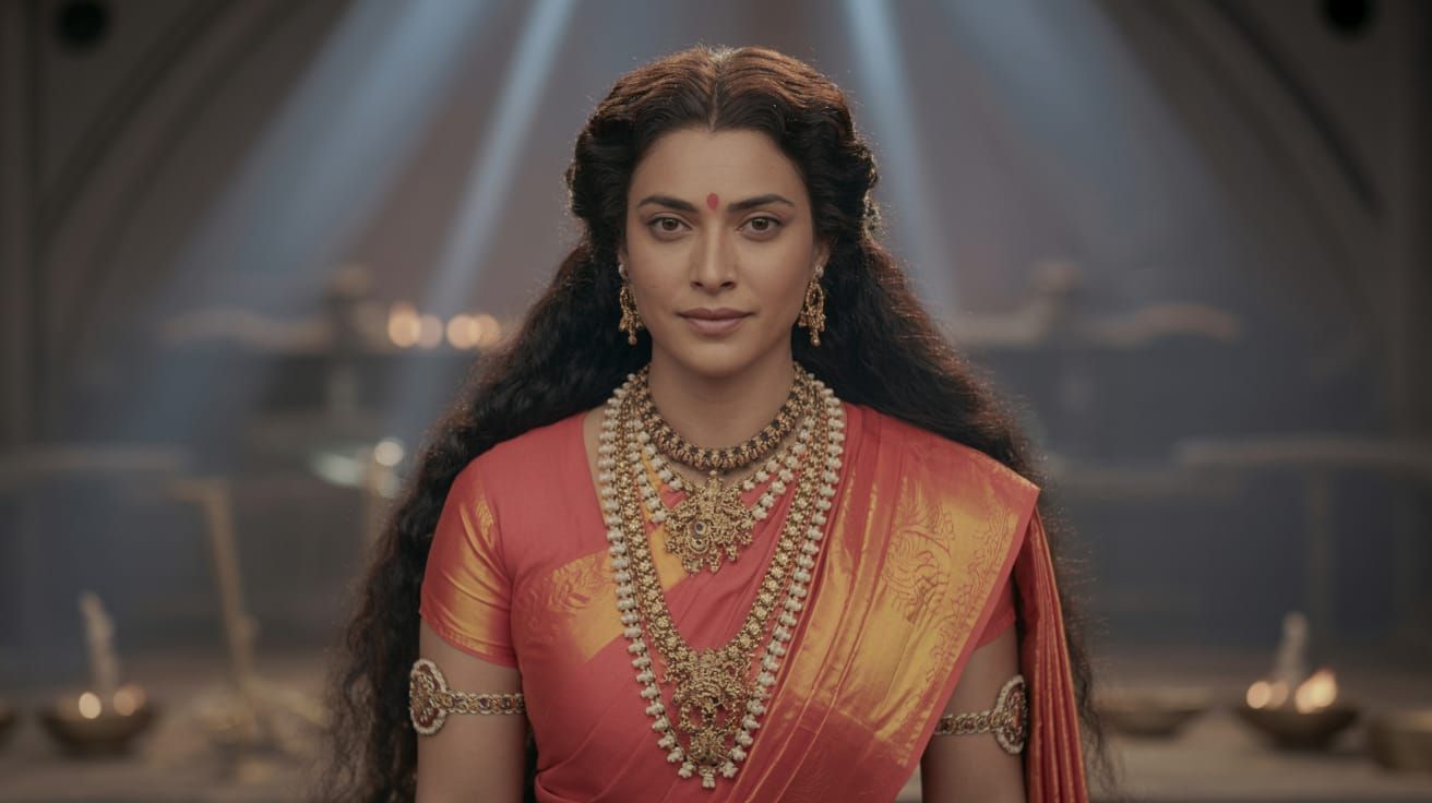Draupadi in Divine Light: A Cinematic Portrait