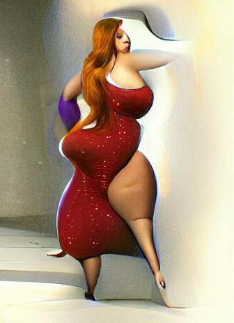 Plus Size Jessica Rabbit with Wide Hips