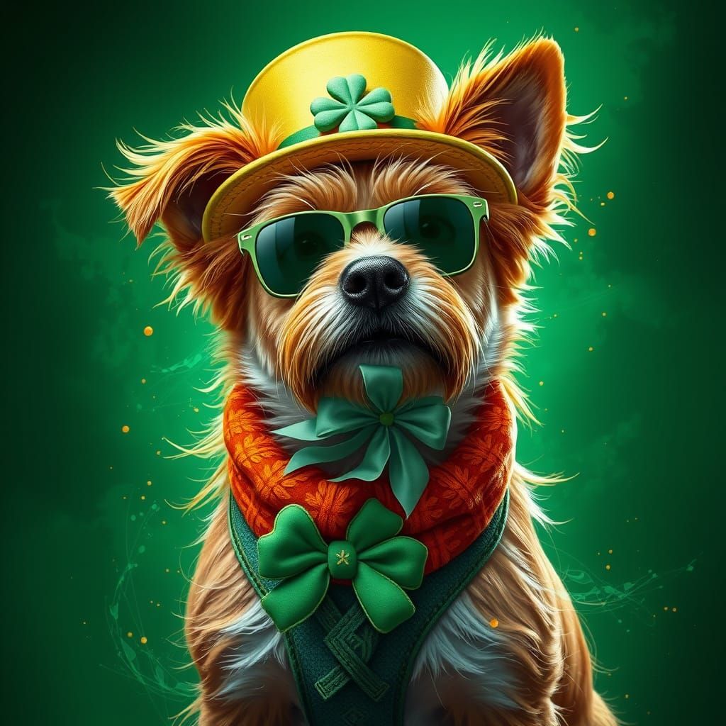 Emerald Dog in Triadic Splendor