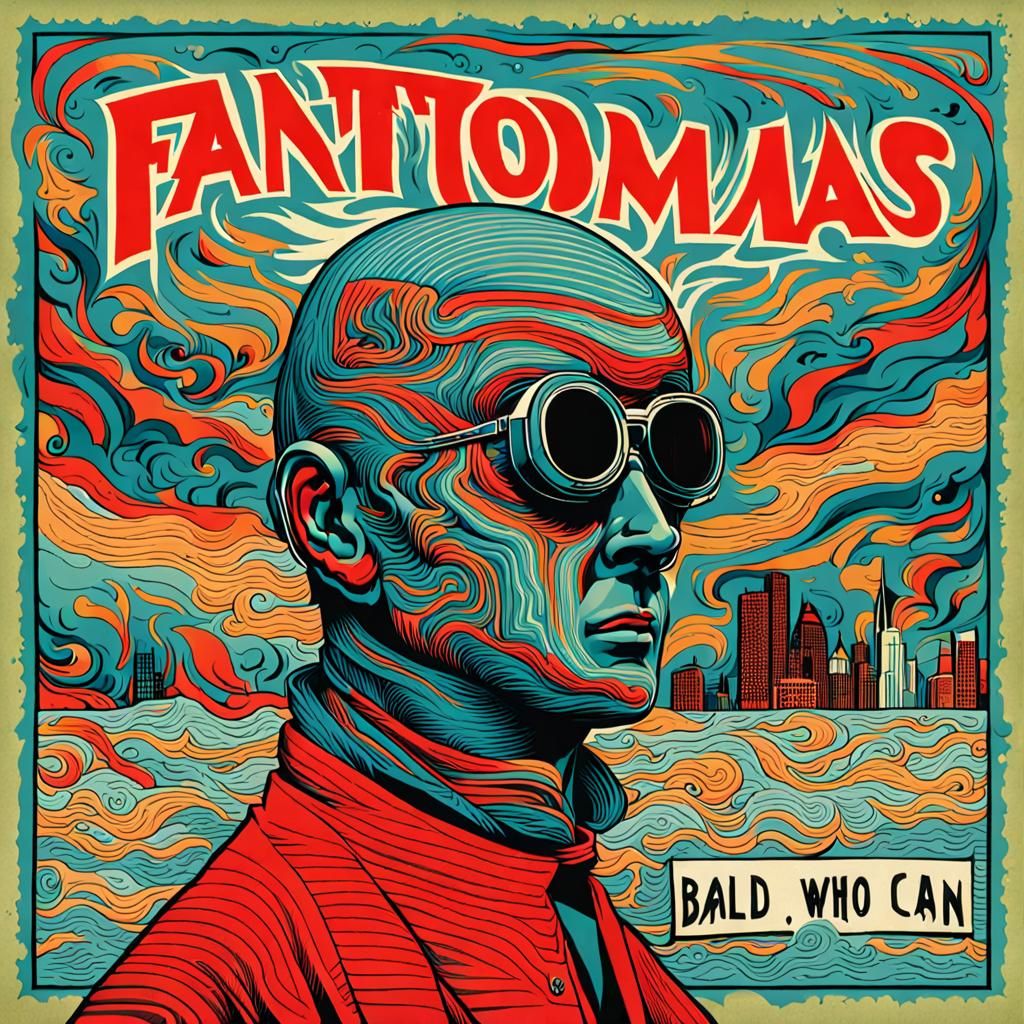 Fantômas: Sharp, Colorful, and Mysterious Portrait