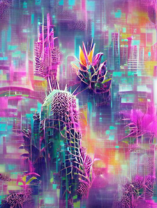 Psychedelic Cacti City (video)