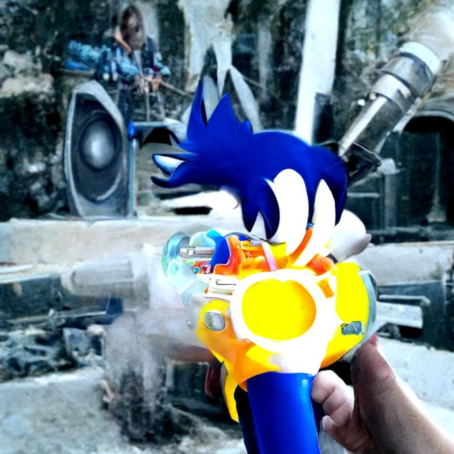 Futuristic Sonic Blaster Weapon