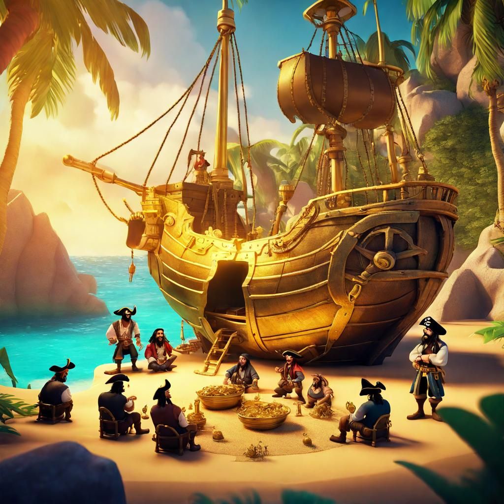 Pirates Discover Treasure in Hidden Cove