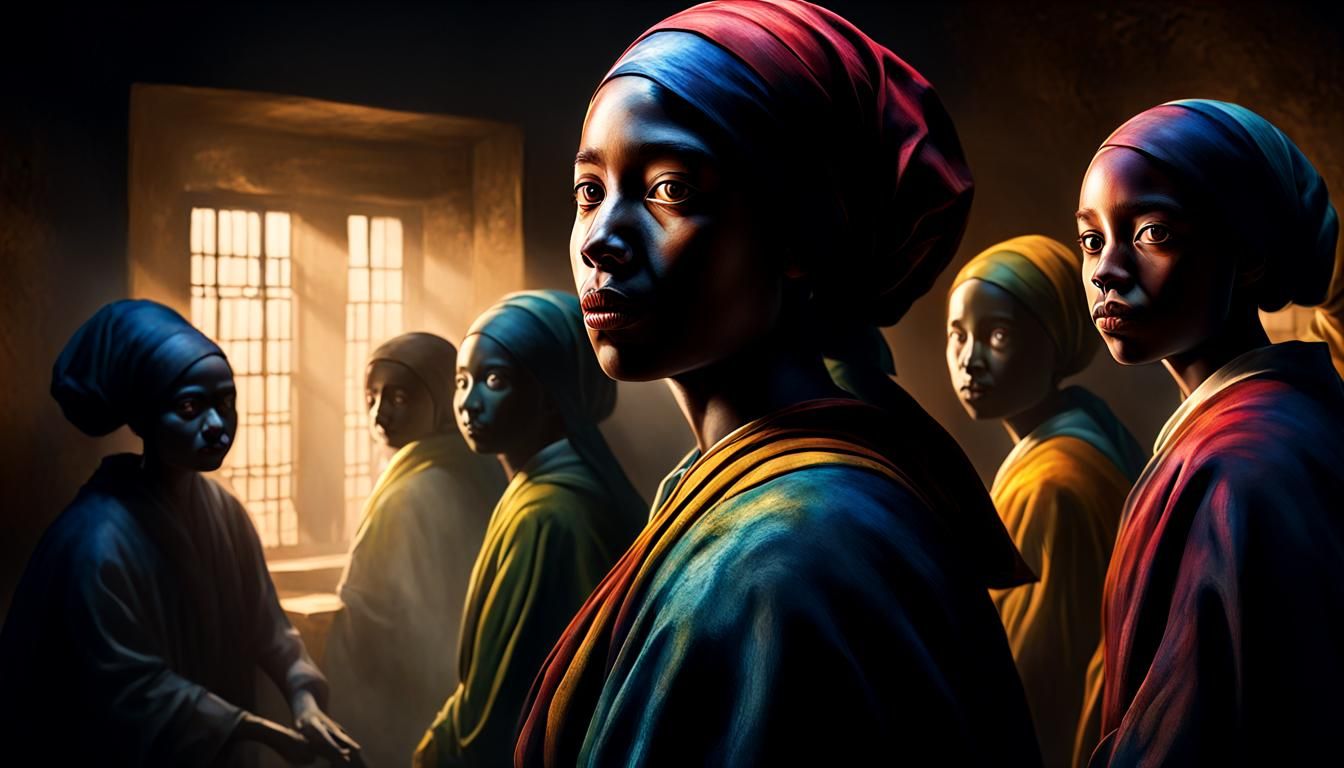 Shadow People Emerge from Darkness: Hyperrealistic Concept A...