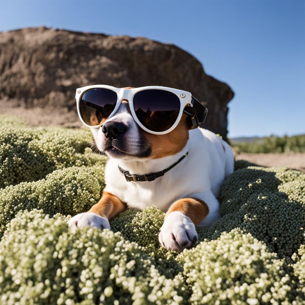 Cool Bean with Sunglasses Cartoon