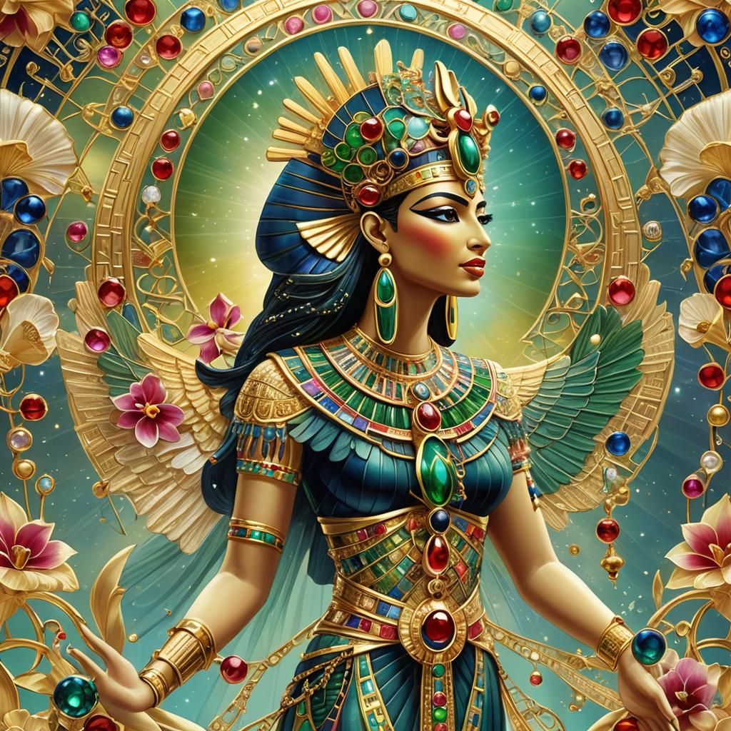 Ethereal Egyptian Goddess Isis as Jewelry