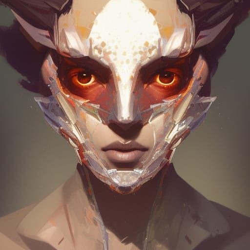 Morax Portrait in Hyperdetailed Splash Art Style