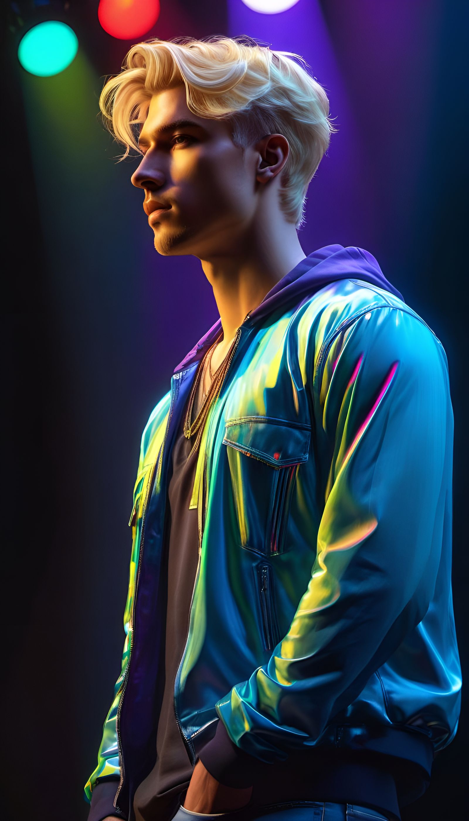 Blonde Twink Under The Lights