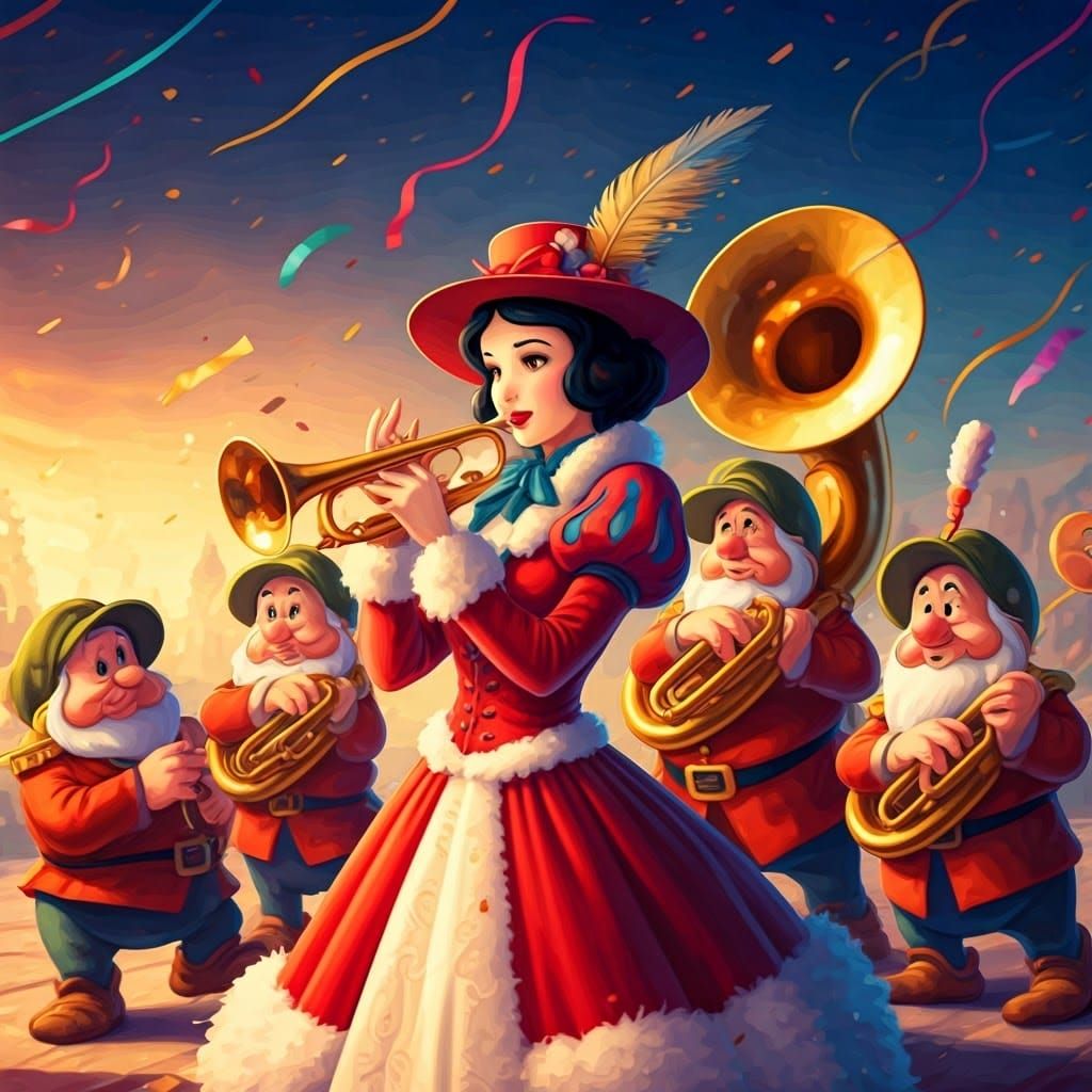 Snow White Parade in Victorian Style