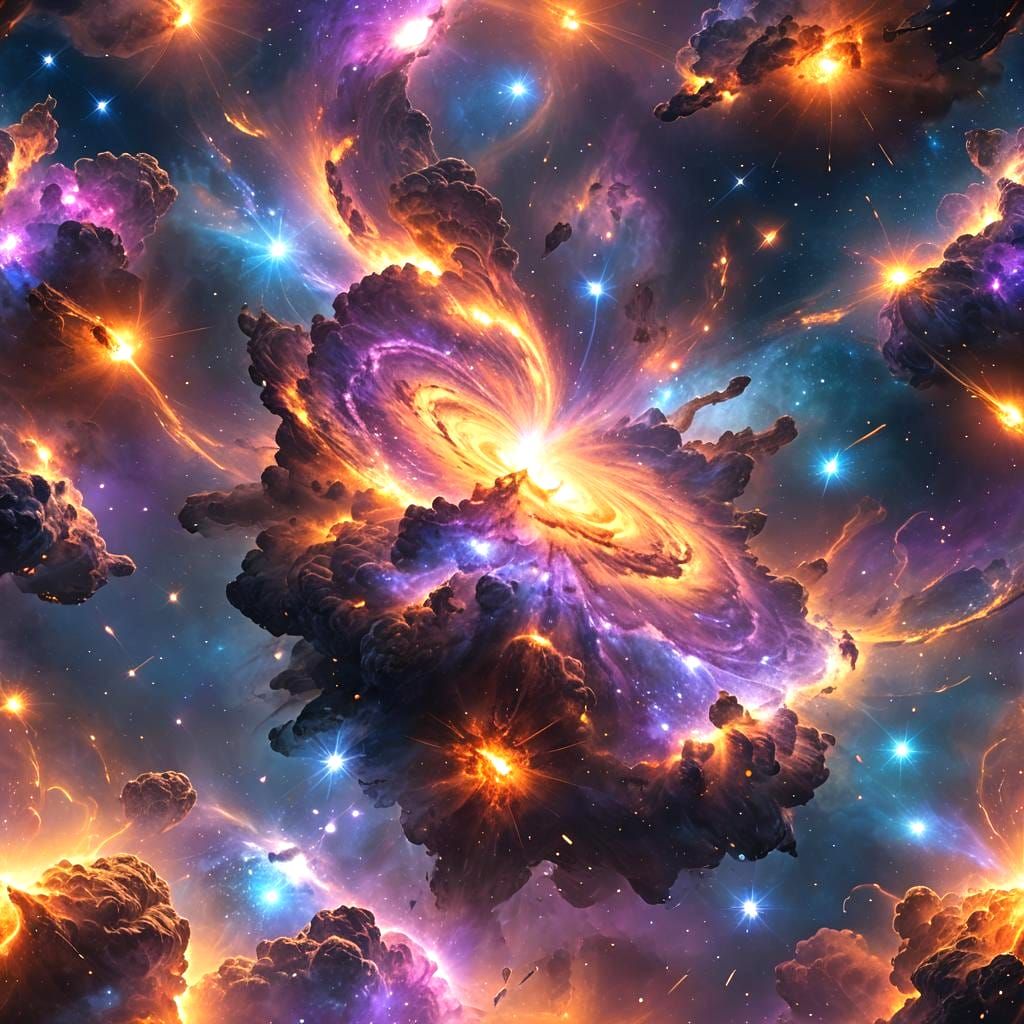 Stunning Galaxy Universe with Visual Effects