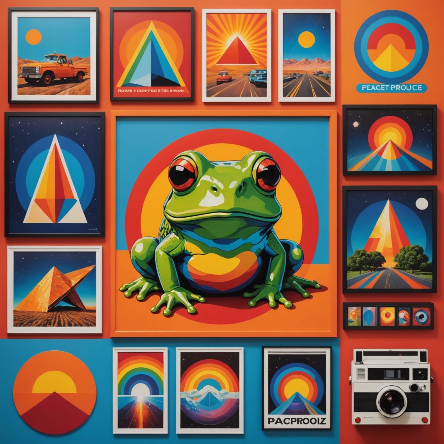 1970s Pop Culture Emotional Spectrum Collage