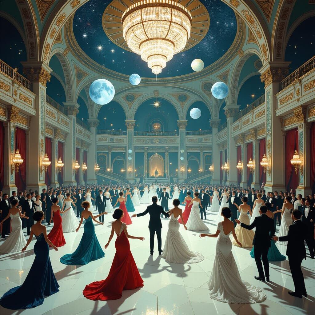 Spectral Ballroom Dance Amidst Floating Islands