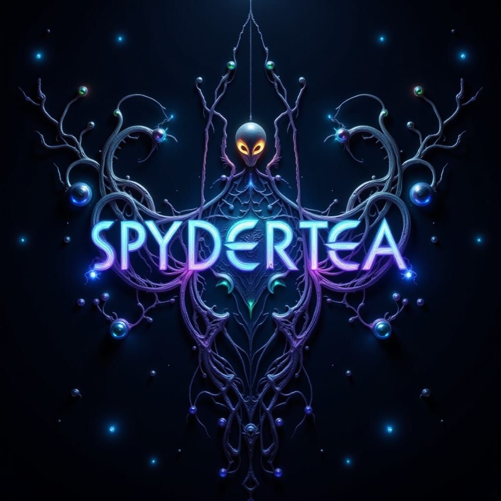 Alien Sigil of Spydertea in Cosmic Void