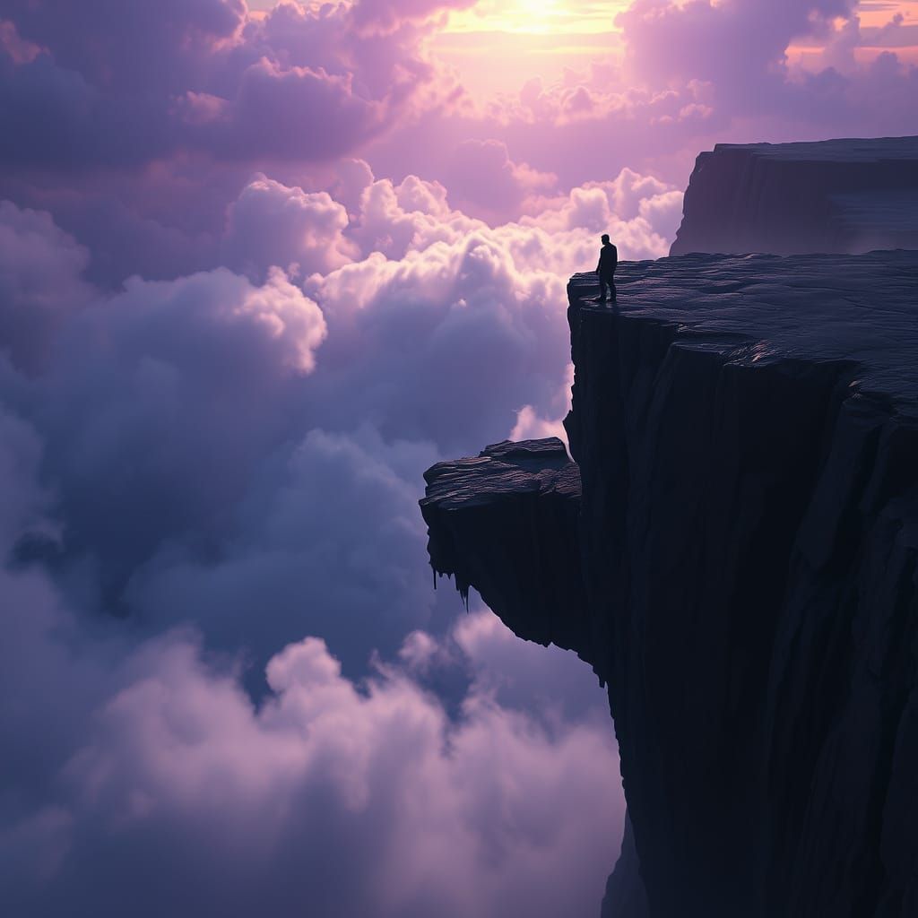 Dark Fantasy Cliffside Scene in Unreal Engine