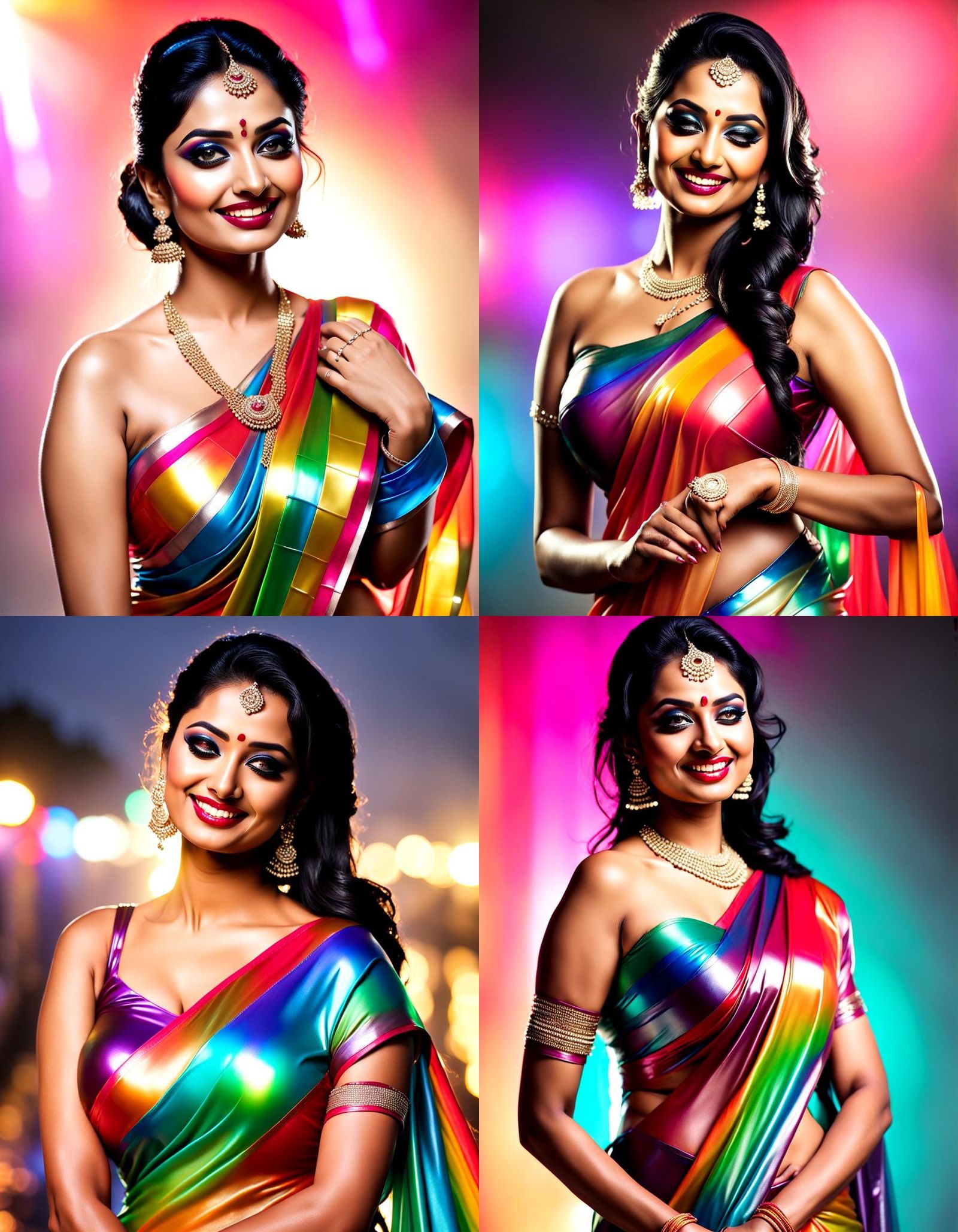 Curvy Woman in Wet Clothes Under Soft Light