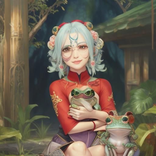 Frog Wisdom: An AI Generated Image