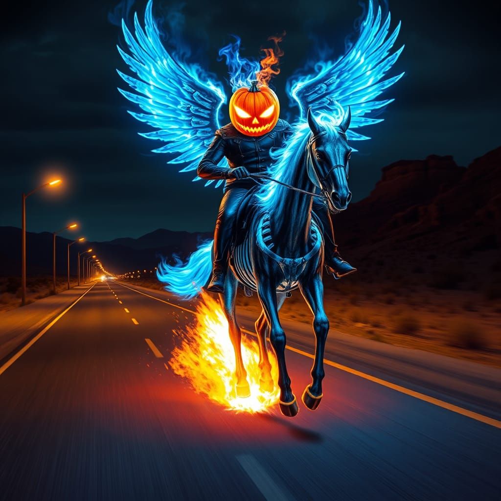 Ghost Rider Jack-o'-Lantern in Live Action Marvel Style