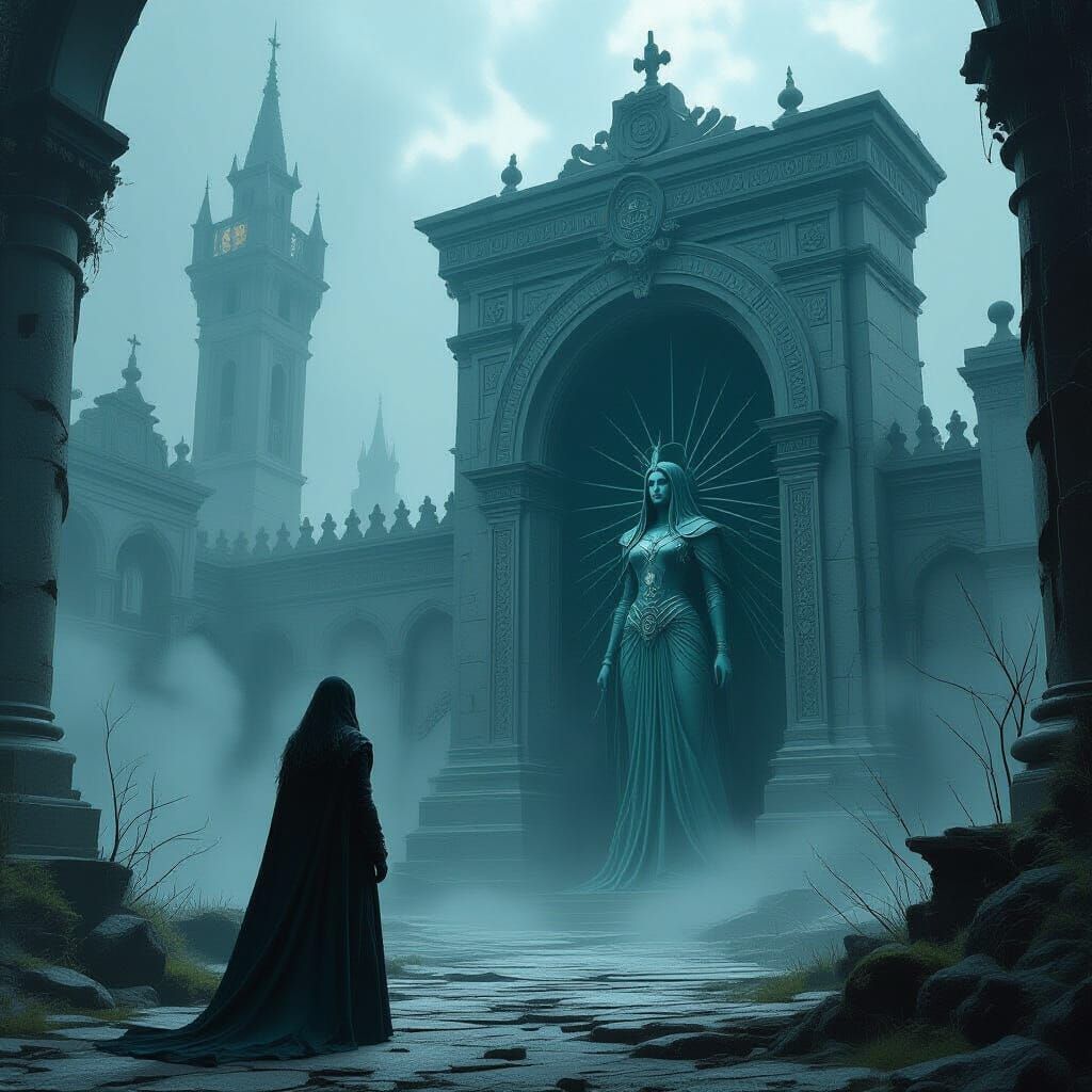 Immortal Warden Guards Ancient Portal