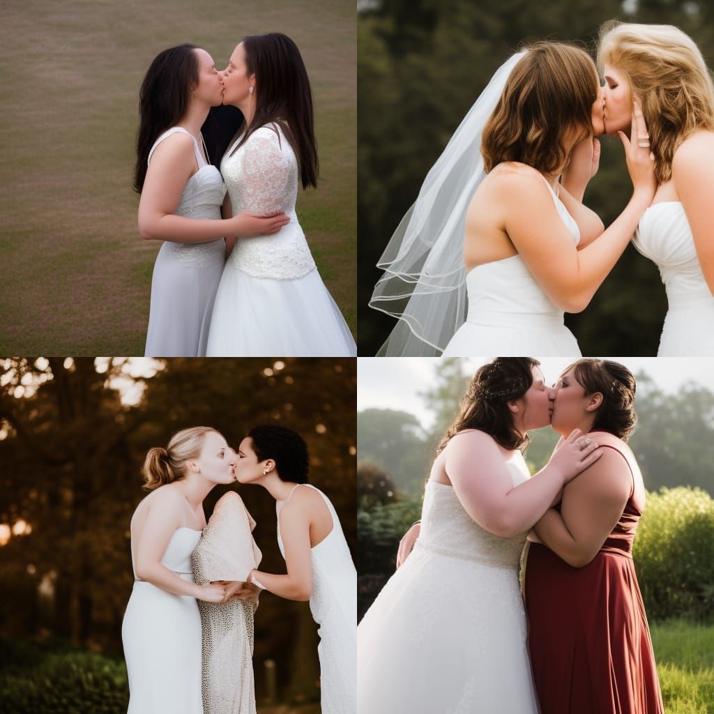 ts lesbian couple kiss married