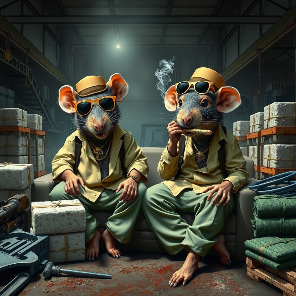 Anthropomorphic Rats as Gritty Mexican Gangsters in Industri...
