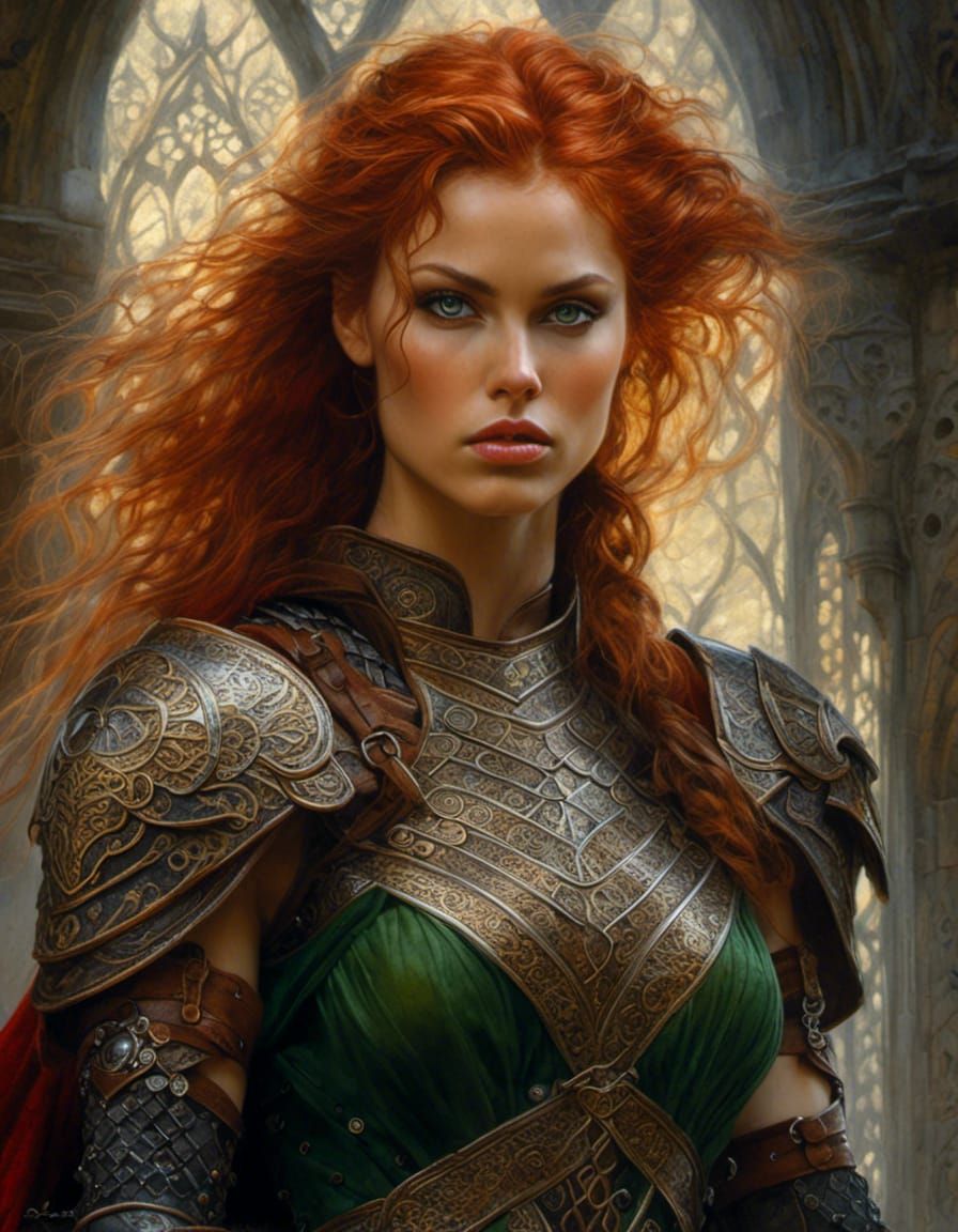 Hyperrealistic Superhero Illustration in Dark Academia Style