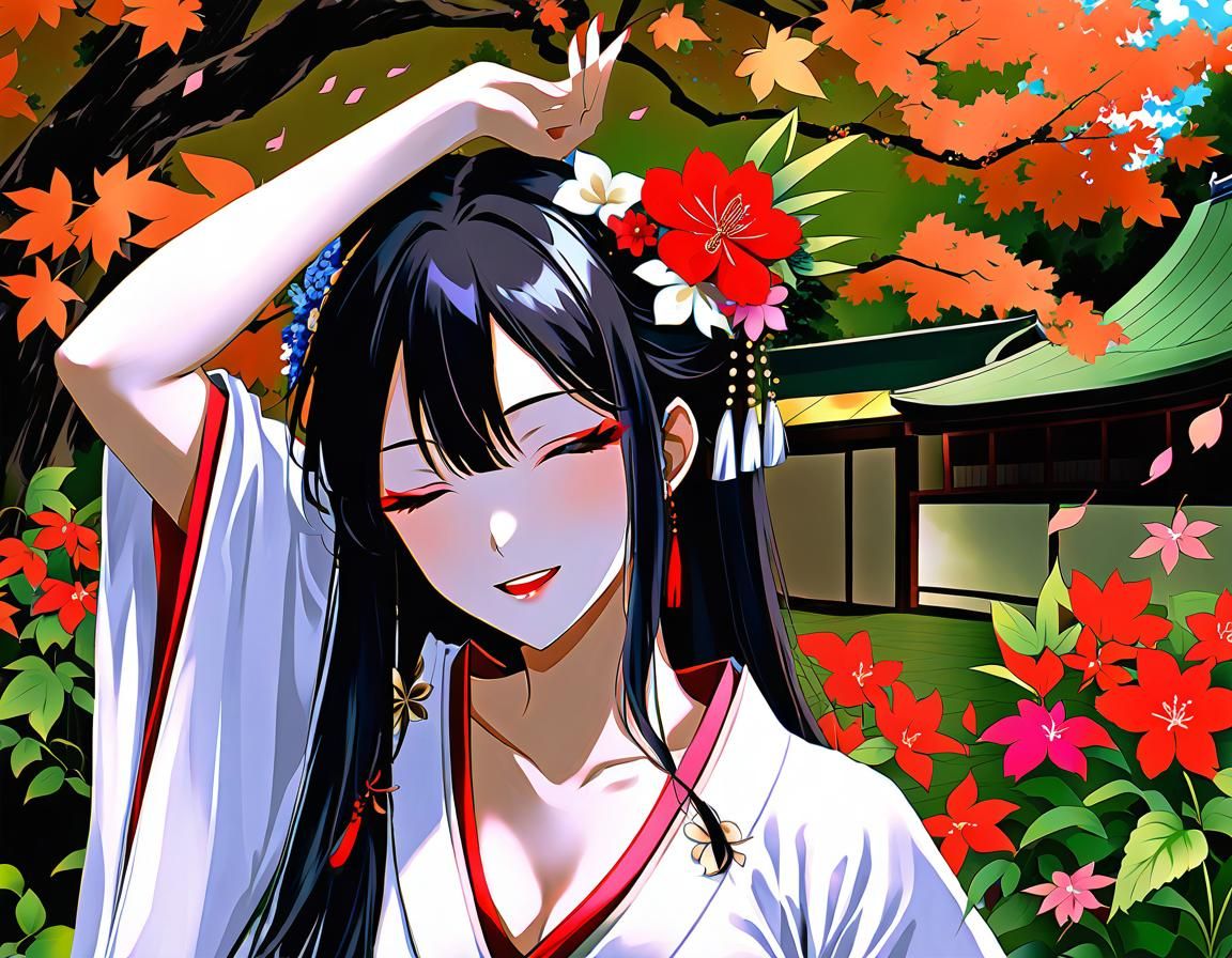 Ame-no-Uzume-no-Mikoto Dancing in Revelry