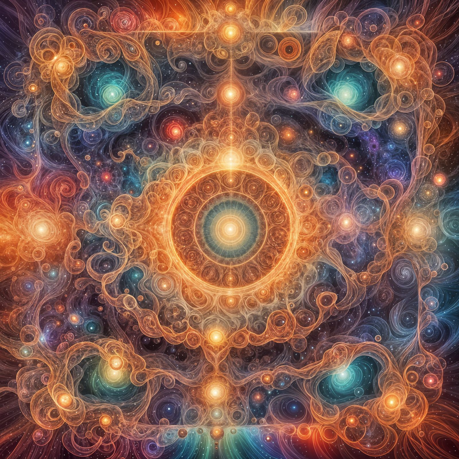 Abstract Multidimensional Bliss: AI Generated Art