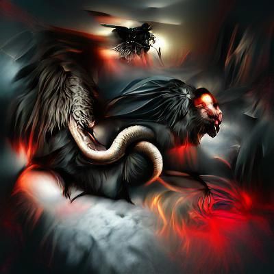 Dark Fantasy Demon Portrait